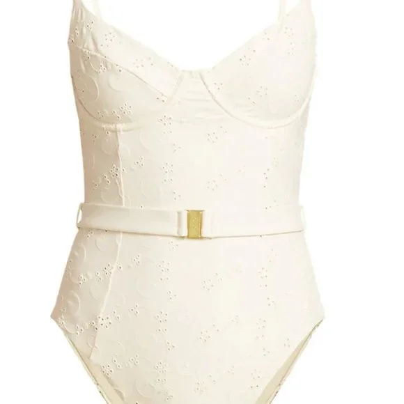 Onia Swim Onia X Weworewhat Danielle Eyelet Onepiece Swimsuit